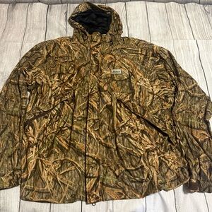 Mount’n Prairie Hush Hide Mossy Oak Shadow Grass Camo Hunting Hooded Jacket 3XL
